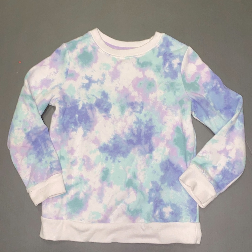 Cat & Jack Pullover Tie Dye Sweatshirt - S (6/6x)